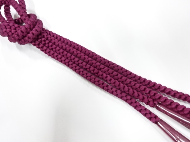 未使用品　正絹　手組帯締め